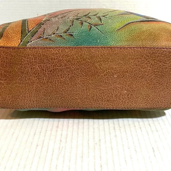 Anuschka multicolors printed leather shoulder handbag - Picture 3 of 9